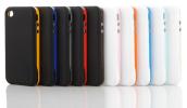 适用于iPhone4/4S，支持IC磁卡存储功能 （内附防磁化屏蔽膜）增强/稳定信号，粉红白色